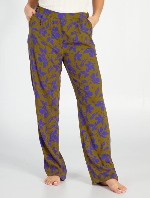 Pantalon de pyjama large imprimé - Kiabi