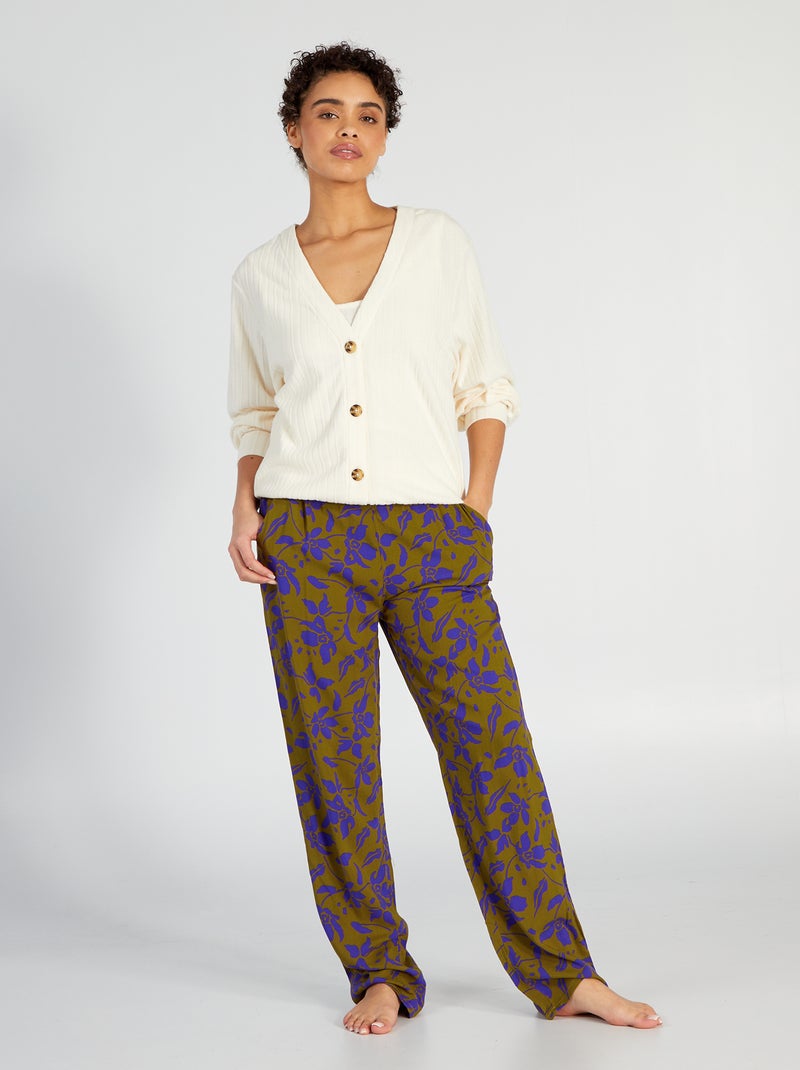Pantalon De Pyjama Fille - Violet, émoji, Taille 10-12 Ans