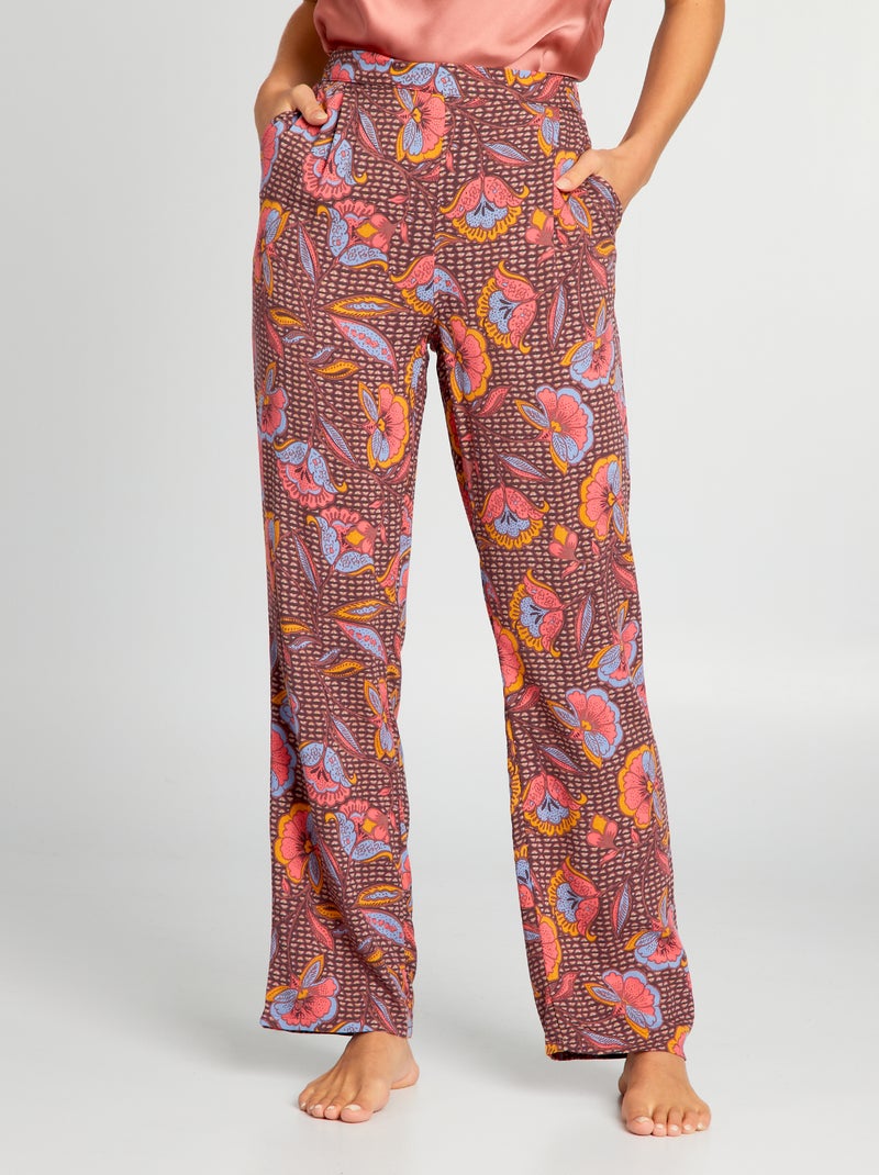 Pantalon de pyjama large imprimé Wax - Kiabi