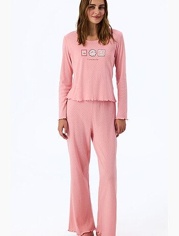 Pantalon de pyjama pointelle penti