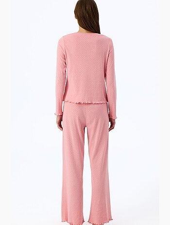 Pantalon de pyjama pointelle penti