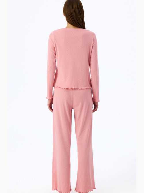 Pantalon de pyjama pointelle penti - Kiabi Pantalon de pyjama pointelle penti - Kiabi