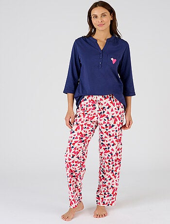 Pantalon de pyjama pur coton peigné - Damart