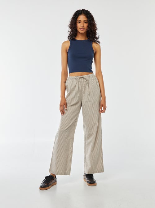 Pantalon de pyjama rayé - Kiabi