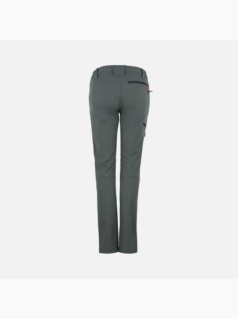 Pantalon de randonnée   ABOR - PEAK MOUNTAIN Gris - Kiabi