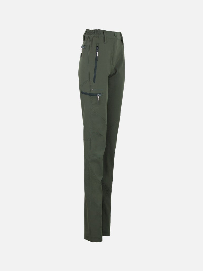 Pantalon de randonnée   ABOR - PEAK MOUNTAIN Kaki - Kiabi