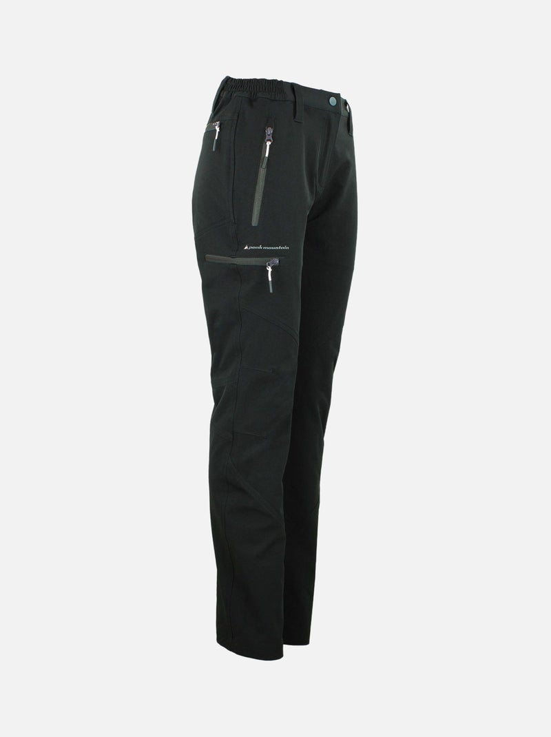 Pantalon de randonnée   ABOR - PEAK MOUNTAIN Noir Noir - Kiabi