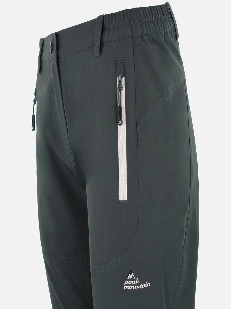 Pantalon de randonnée   AFFRE - PEAK MOUNTAIN Gris - Kiabi