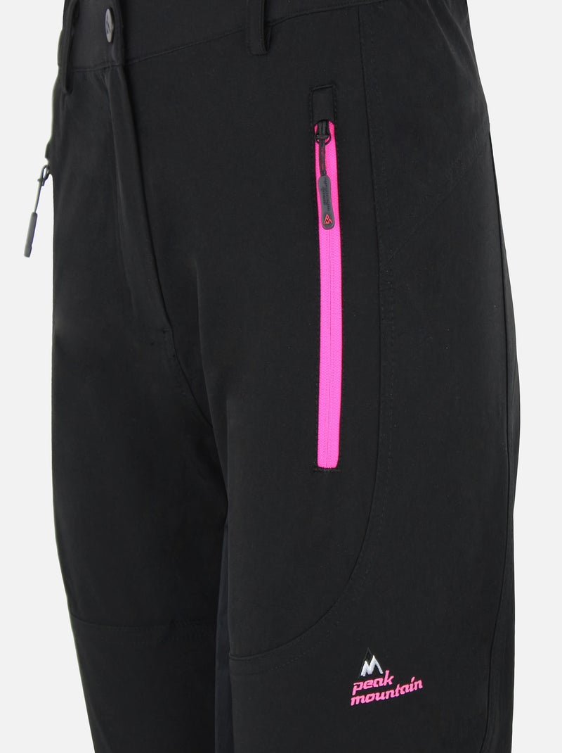 Pantalon de randonnée   AFFRE - PEAK MOUNTAIN Noir Noir - Kiabi