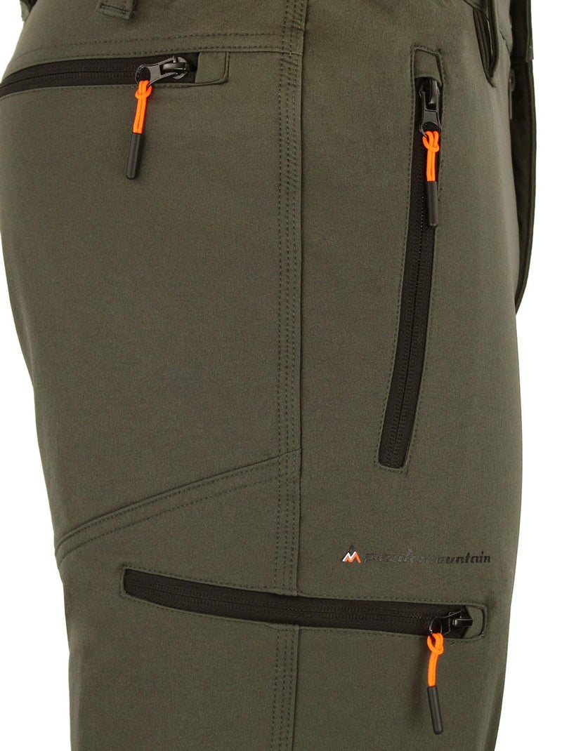 Pantalon de randonnée   CEBOR - PEAK MOUNTAIN Kaki - Kiabi