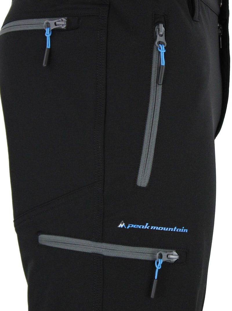 Pantalon de randonnée   CEBOR - PEAK MOUNTAIN Noir Noir - Kiabi