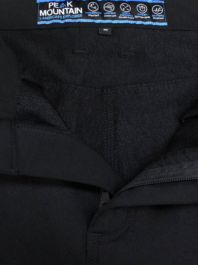 Pantalon de randonnée   CEBOR - PEAK MOUNTAIN Noir Noir - Kiabi