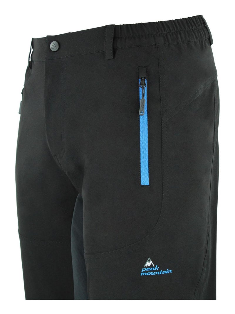Pantalon de randonnée   COFFRE - PEAK MOUNTAIN Noir Noir - Kiabi