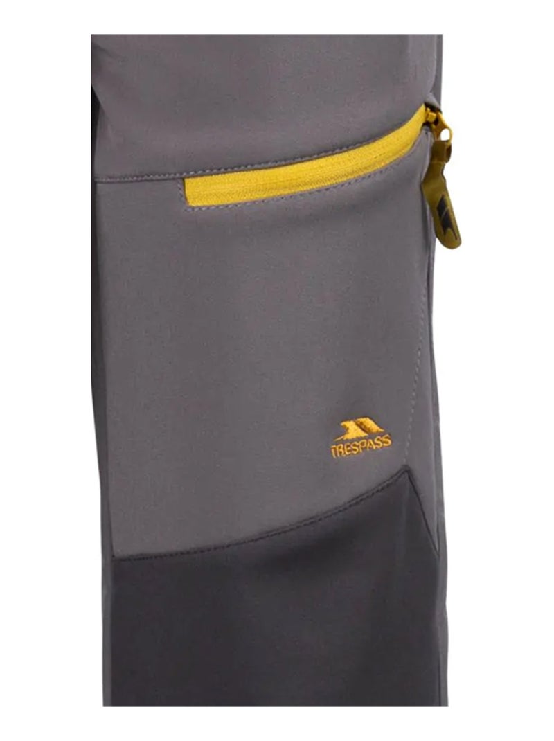 Pantalon de randonnée hurry - trespass Gris Jaune - Kiabi
