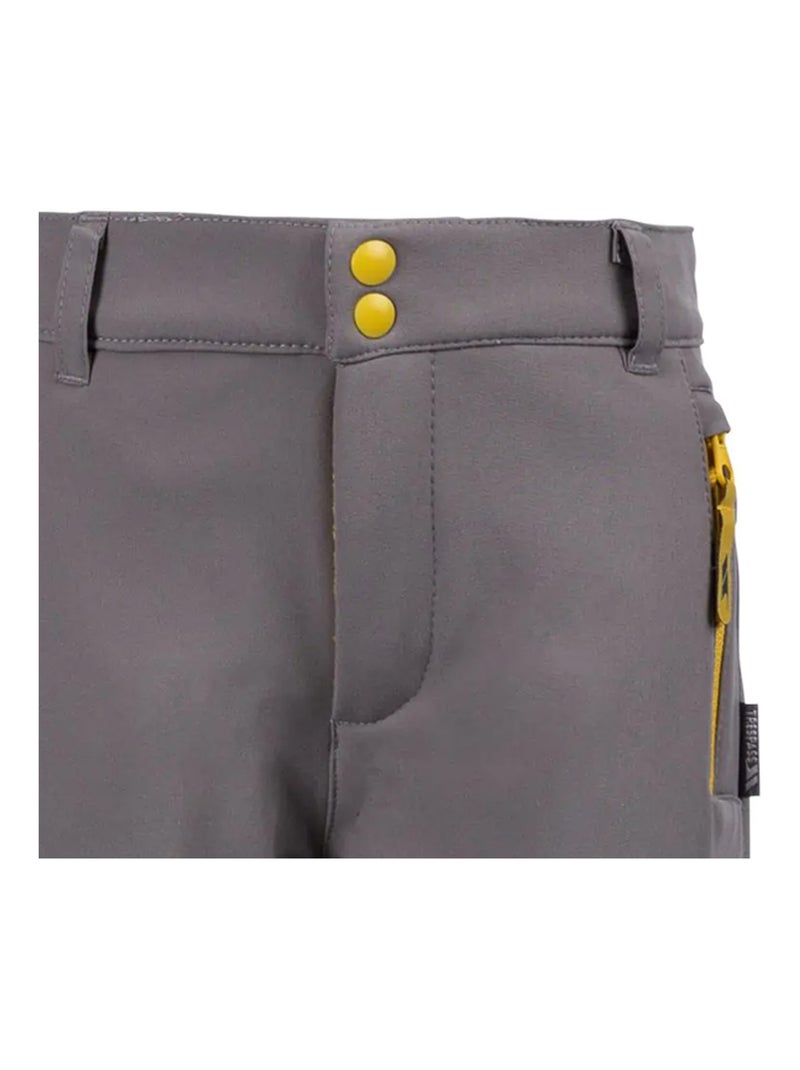 Pantalon de randonnée hurry - trespass Gris Jaune - Kiabi
