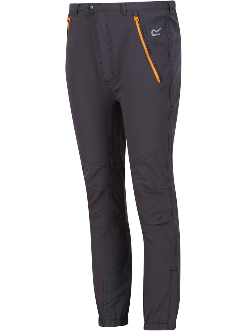 Pantalon de randonnée tech mountain - regatta Gris Orange - Kiabi