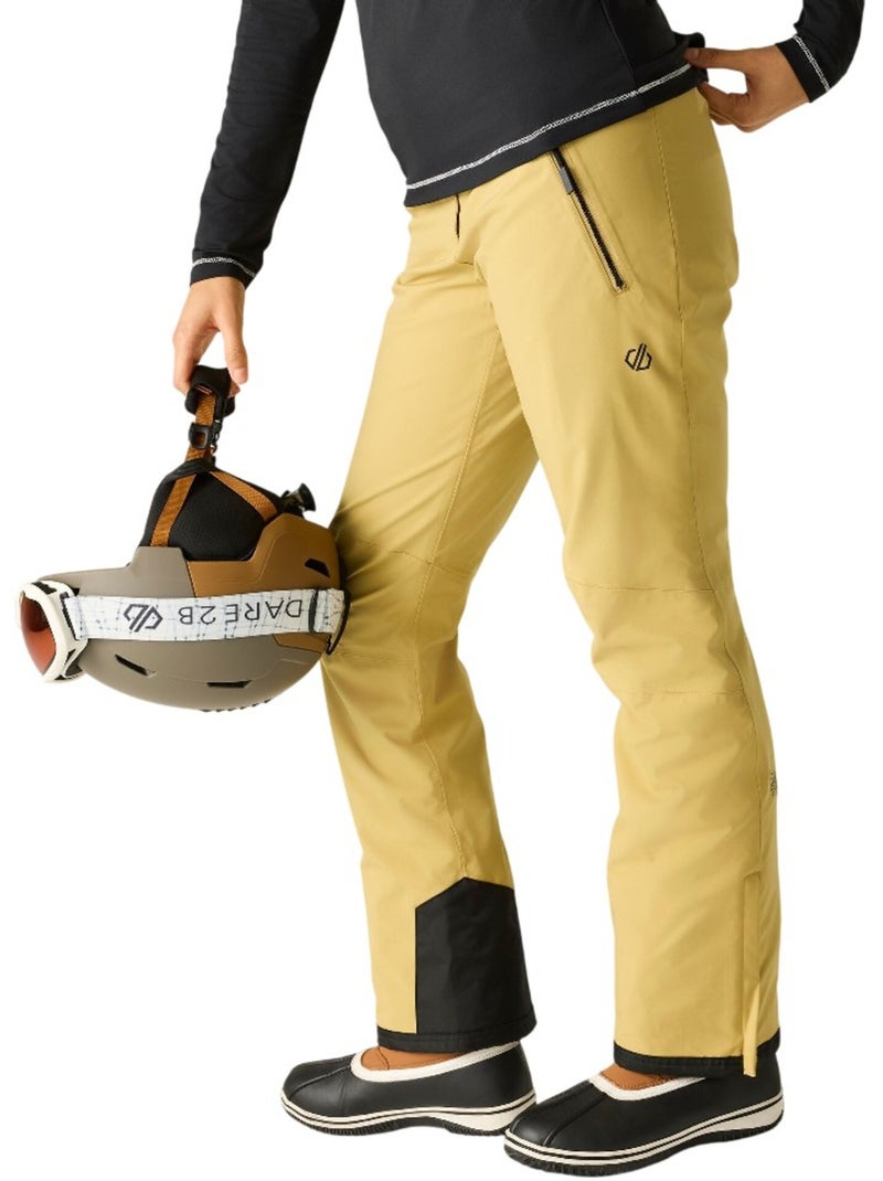Pantalon de ski à taille et bretelles ajustables diminish - dare 2b Beige - Kiabi