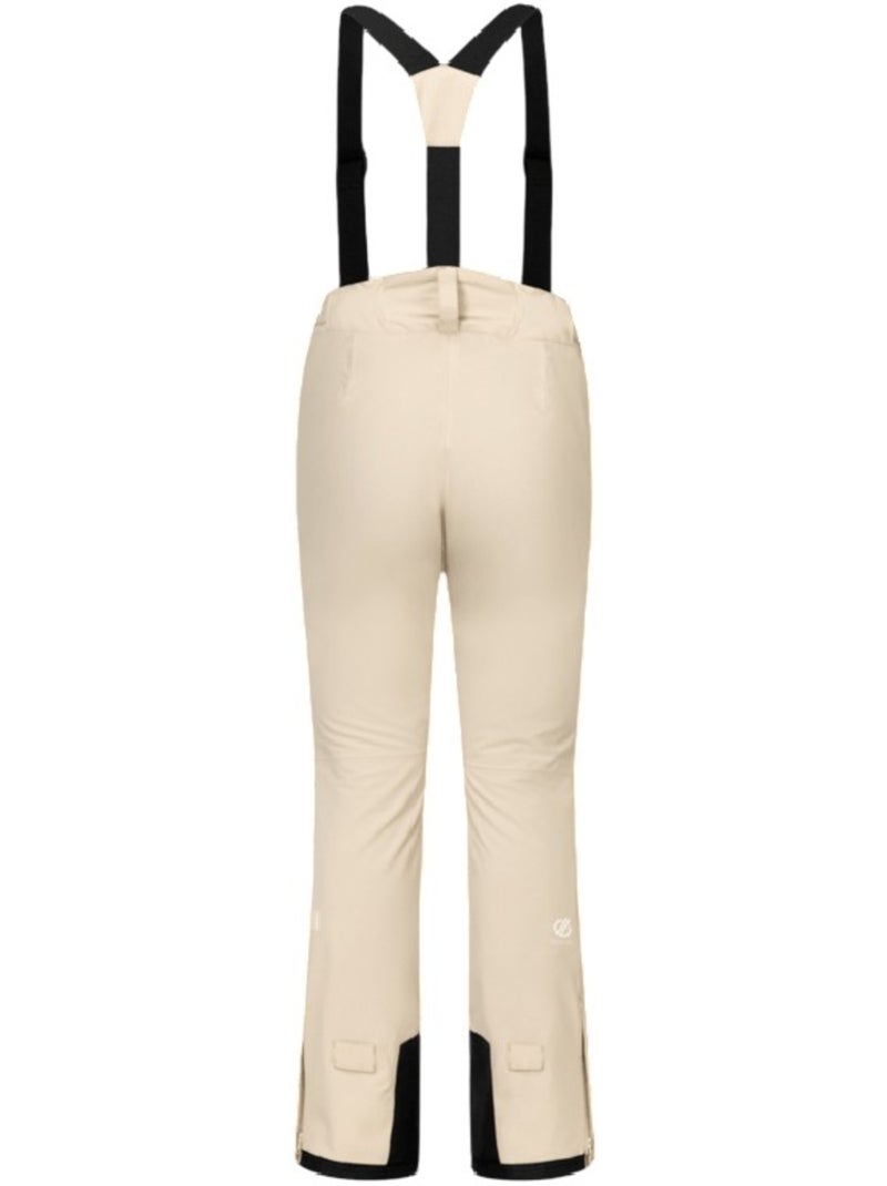 Pantalon de ski à taille et bretelles ajustables diminish - dare 2b Blanc nacré - Kiabi