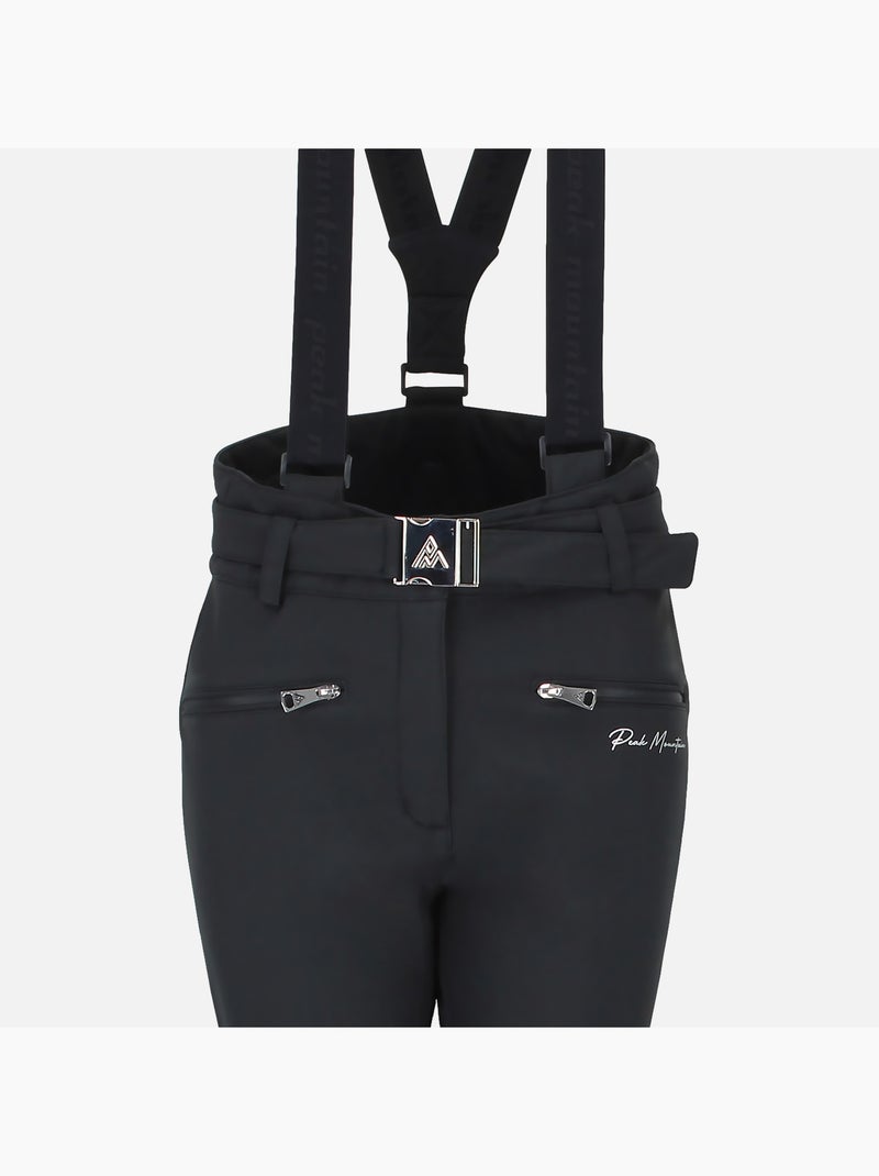 Pantalon de ski   ADAM - PEAK MOUNTAIN Noir Argenté - Kiabi