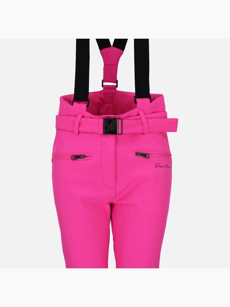 Pantalon de ski   ADAM - PEAK MOUNTAIN Rose fushia - Kiabi