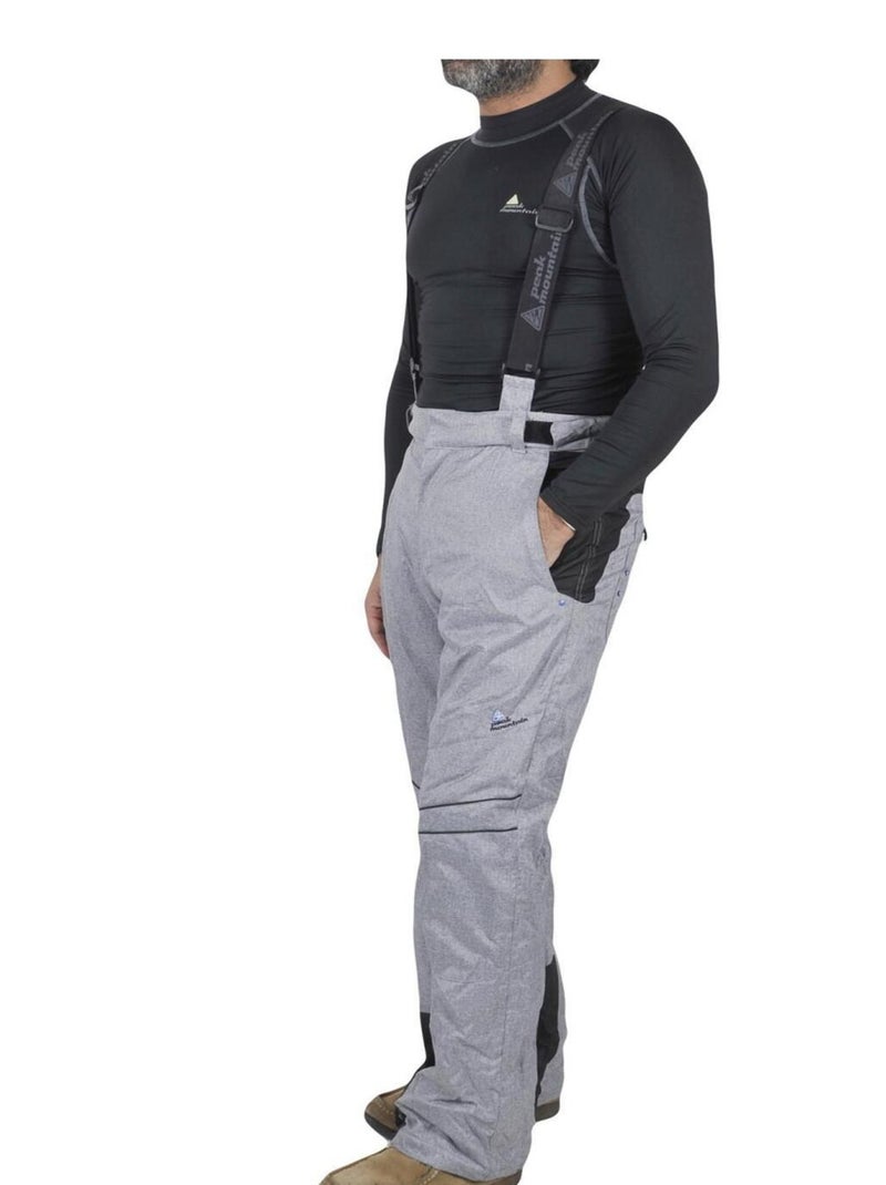 Pantalon de ski   CEBAS - PEAK MOUNTAIN Gris - Kiabi
