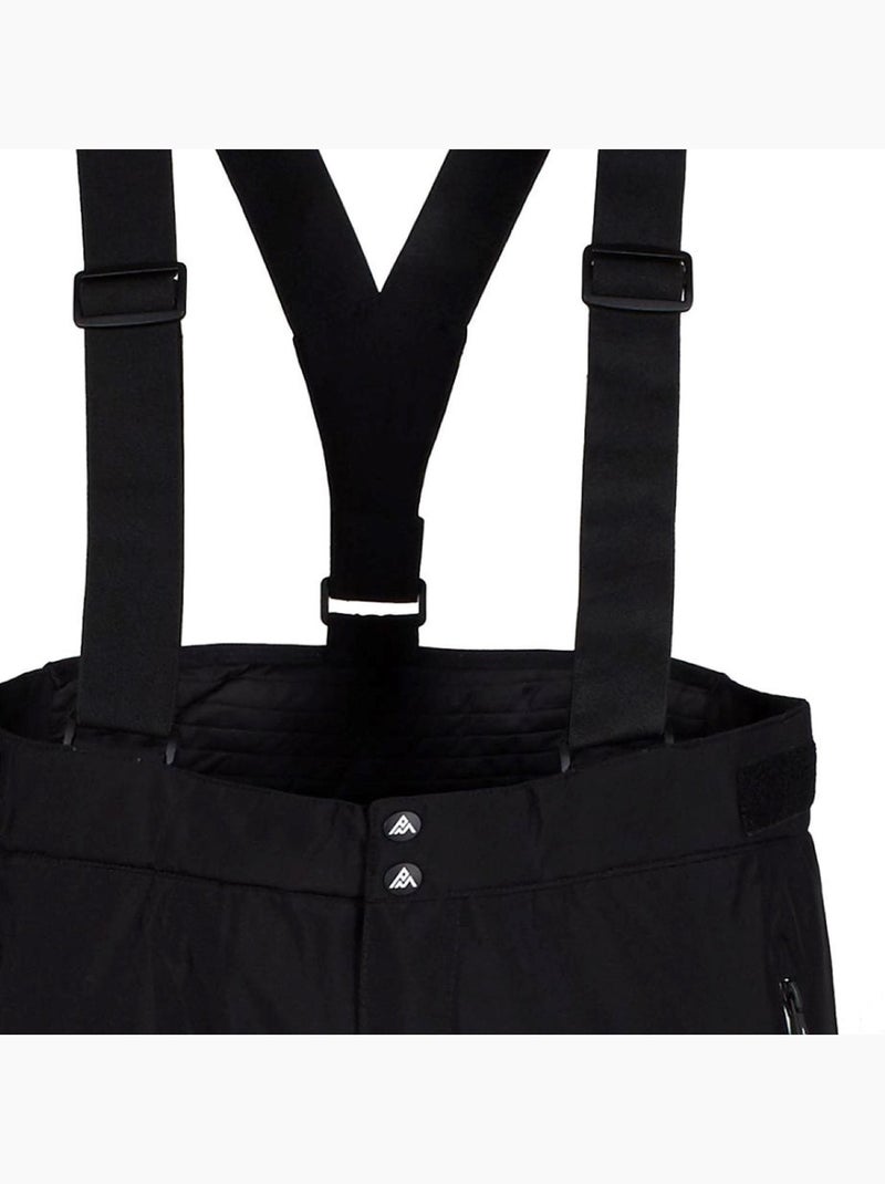 Pantalon de ski   CLUSAZ - PEAK MOUNTAIN Noir Noir - Kiabi