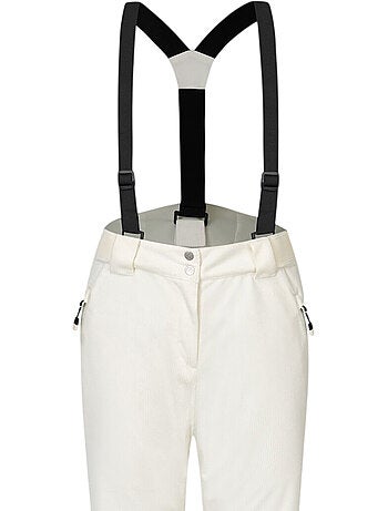 Pantalon de ski en velours côtelé à taille et bretelles ajustables diminish cord - dare 2b