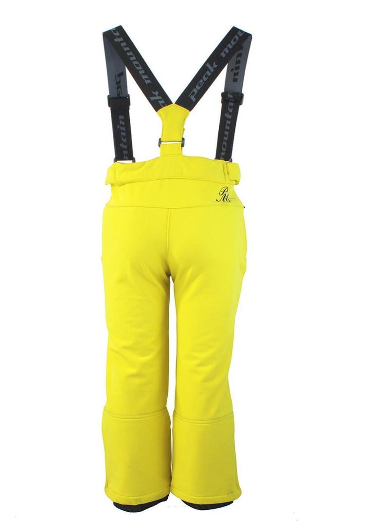 Pantalon de ski fille GASHELL - PEAK MOUNTAIN Jaune - Kiabi