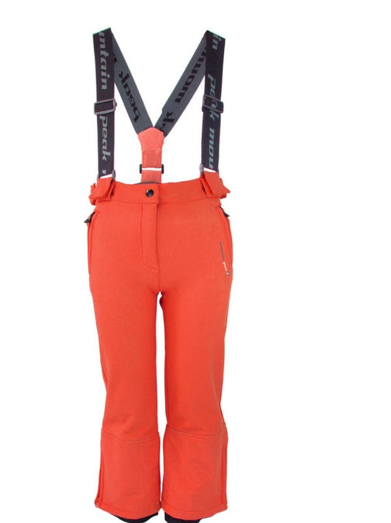 Pantalon de ski fille GASHELL - PEAK MOUNTAIN Orange - Kiabi