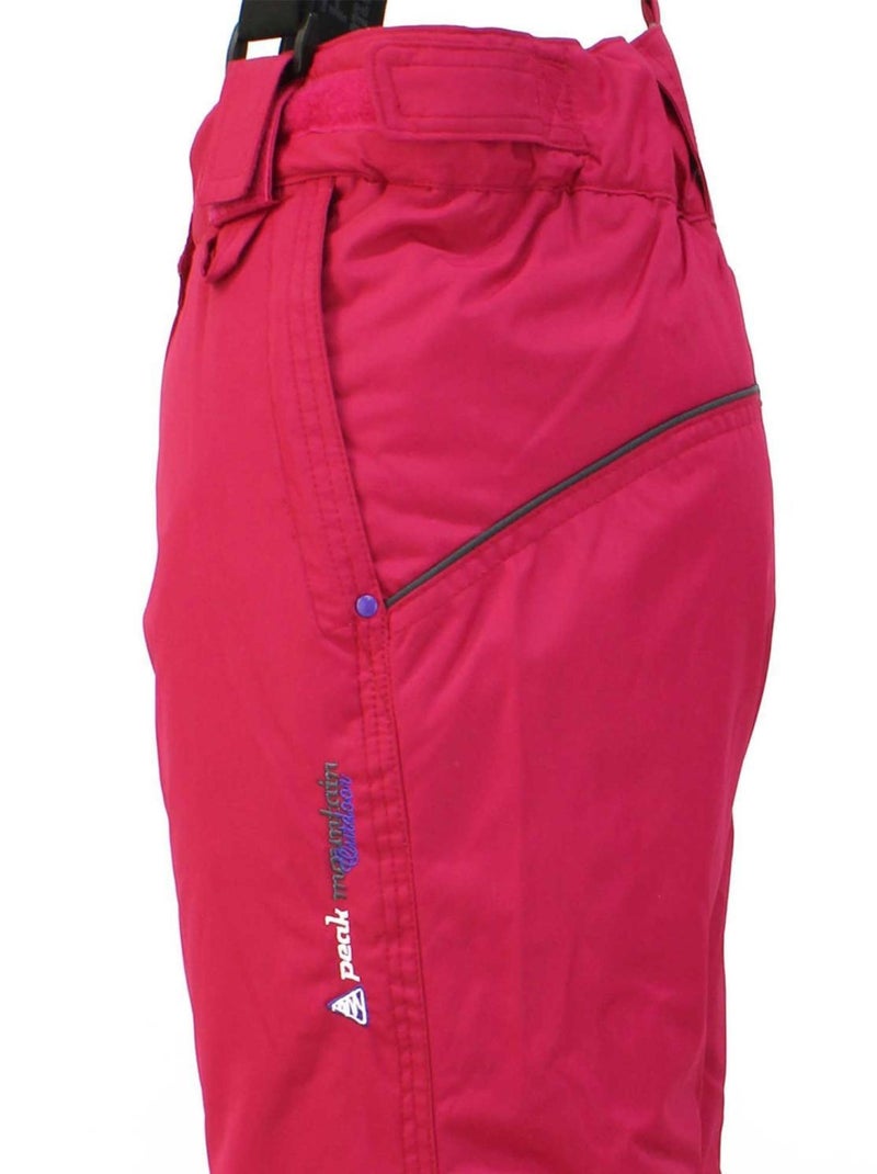 Pantalon de ski fille GEMIX - PEAK MOUNTAIN Rose fushia - Kiabi