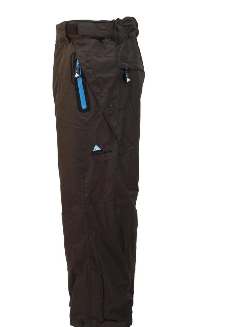 Pantalon de ski garçon EDAL - PEAK MOUNTAIN Marron - Kiabi