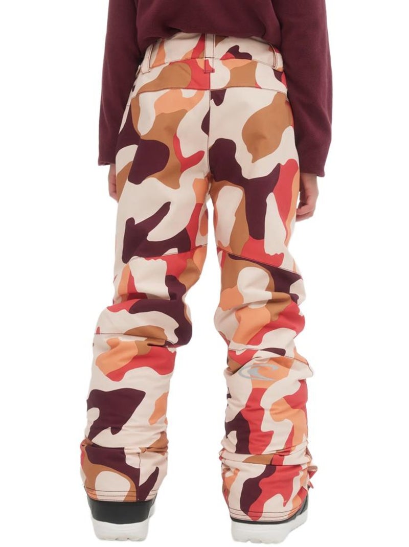 Pantalon de Ski Imprimé Fille O'Neill Rouge - Kiabi