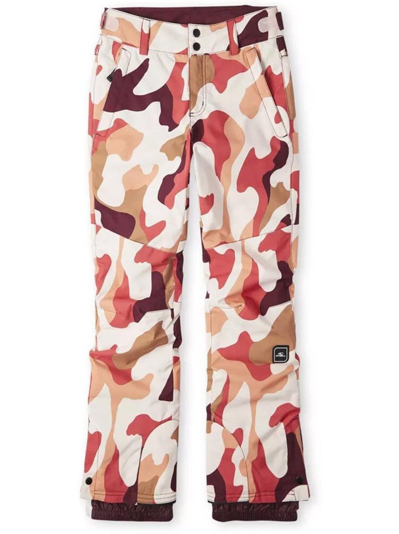 Pantalon de Ski Imprimé Fille O'Neill Rouge - Kiabi