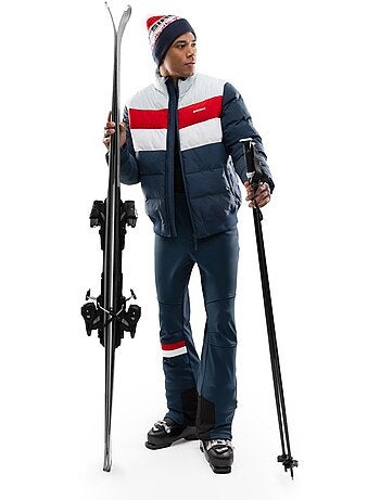 Pantalon de ski rétro à bretelles homme homme parsenn