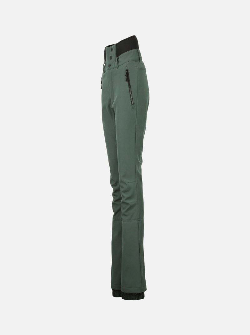 Pantalon de ski softshell   ADORA - PEAK MOUNTAIN Kaki - Kiabi