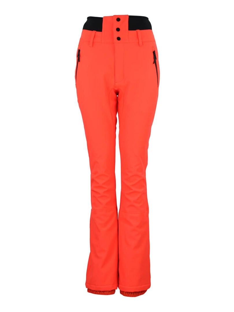 Pantalon de ski softshell   ADORA - PEAK MOUNTAIN Orange corail - Kiabi