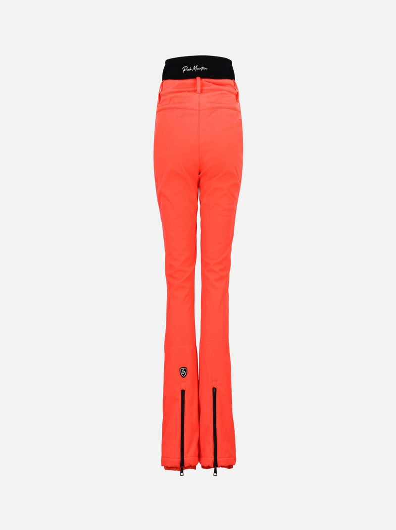 Pantalon de ski softshell   ADORA - PEAK MOUNTAIN Orange corail - Kiabi