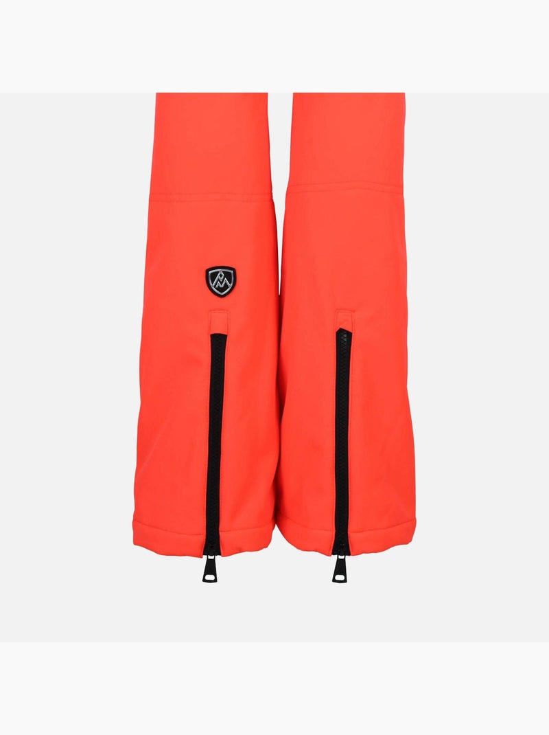 Pantalon de ski softshell   ADORA - PEAK MOUNTAIN Orange corail - Kiabi