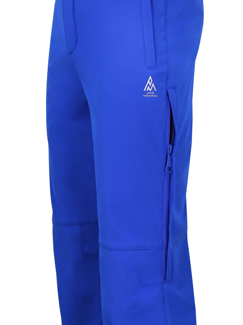 Pantalon de ski softshell   CANDALO - PEAK MOUNTAIN Bleu - Kiabi