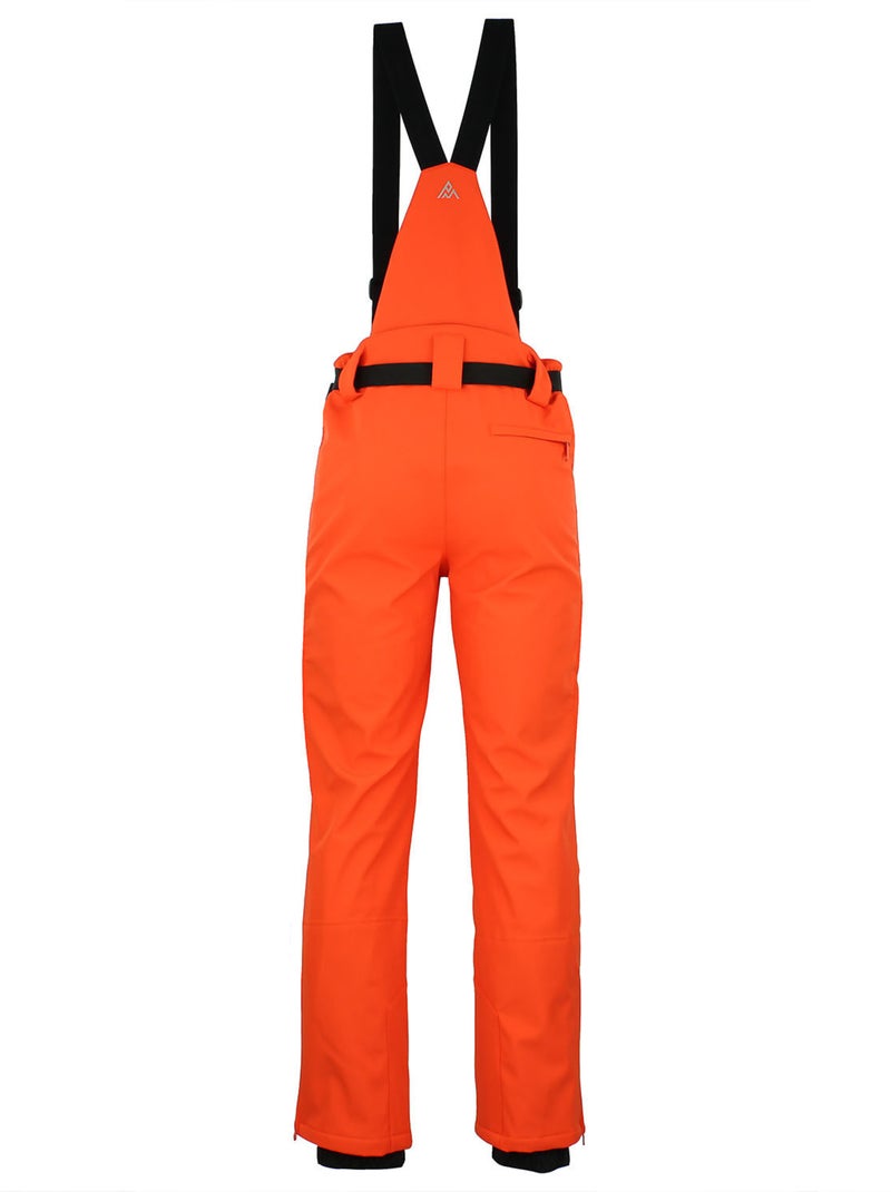 Pantalon de ski softshell   CANDALO - PEAK MOUNTAIN Orange corail - Kiabi