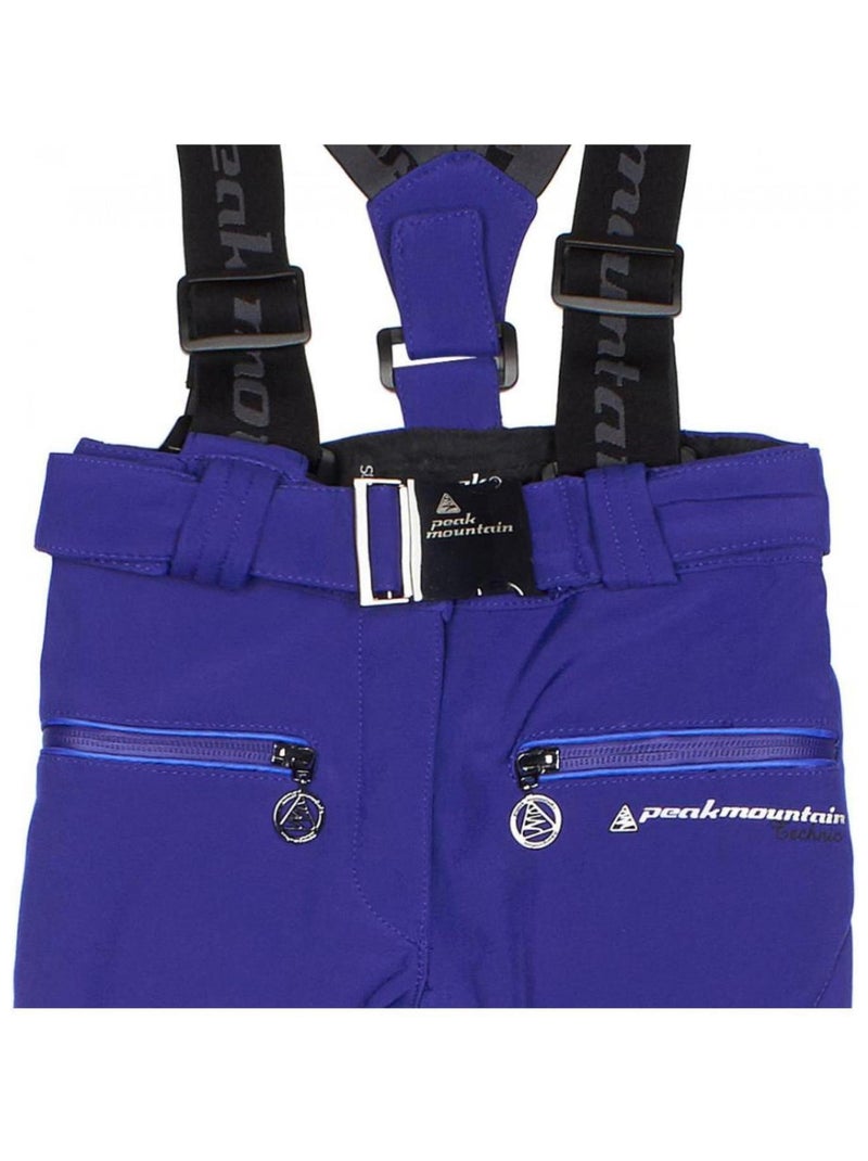 Pantalon de ski softshell fille GAFUZZA - PEAK MOUNTAIN Bleu - Kiabi