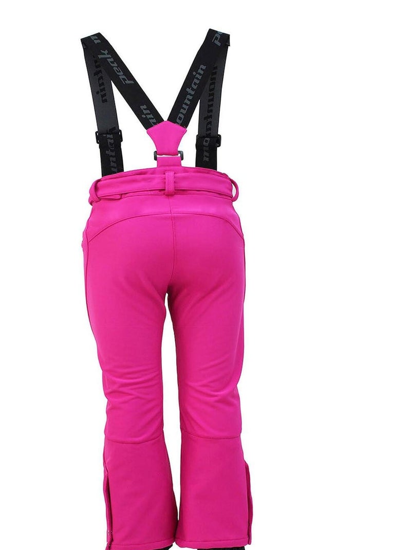 Pantalon de ski softshell fille GAFUZZA - PEAK MOUNTAIN Rose fushia - Kiabi