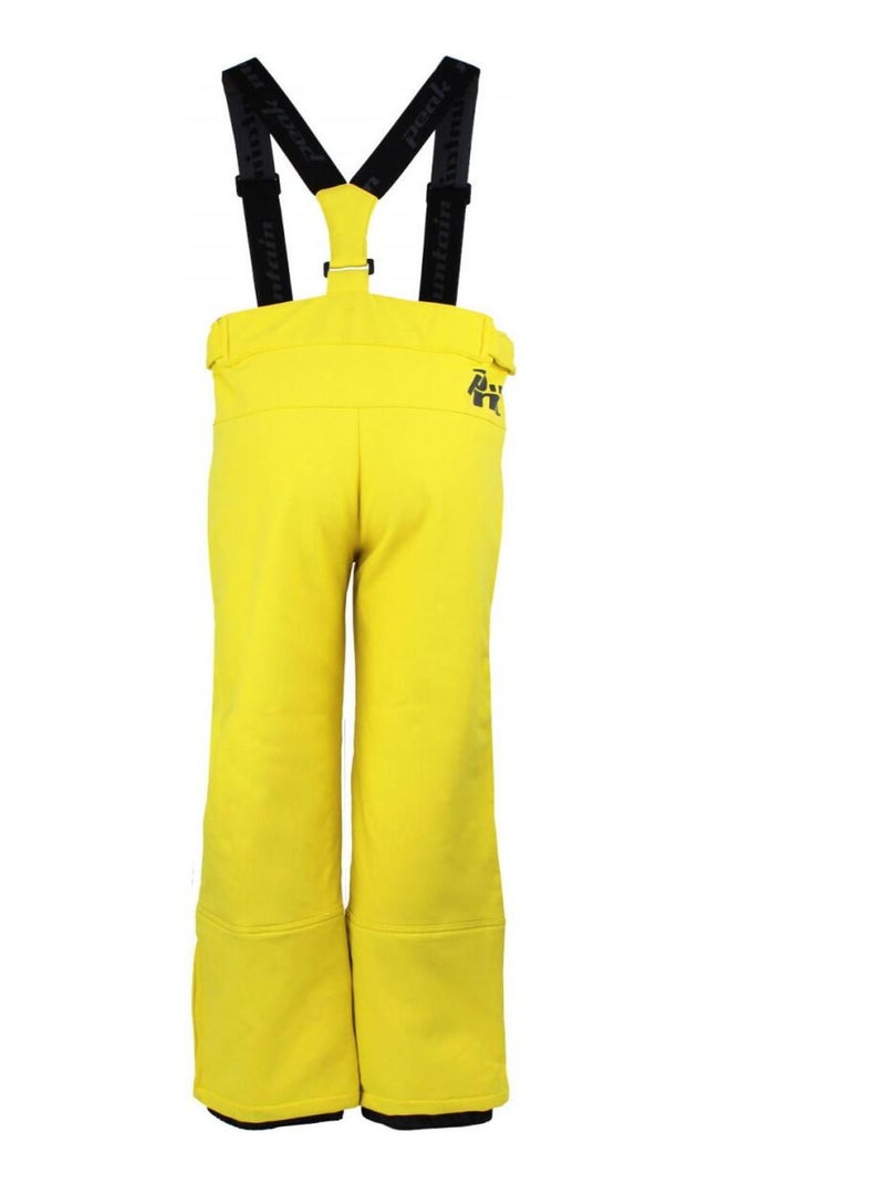 Pantalon de ski softshell garçon ECASHELL - PEAK MOUNTAIN Jaune - Kiabi