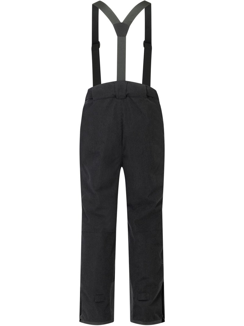 Pantalon de ski uni en velours côtelé à bretelles ajustables achieve - dare 2b Noir - Kiabi