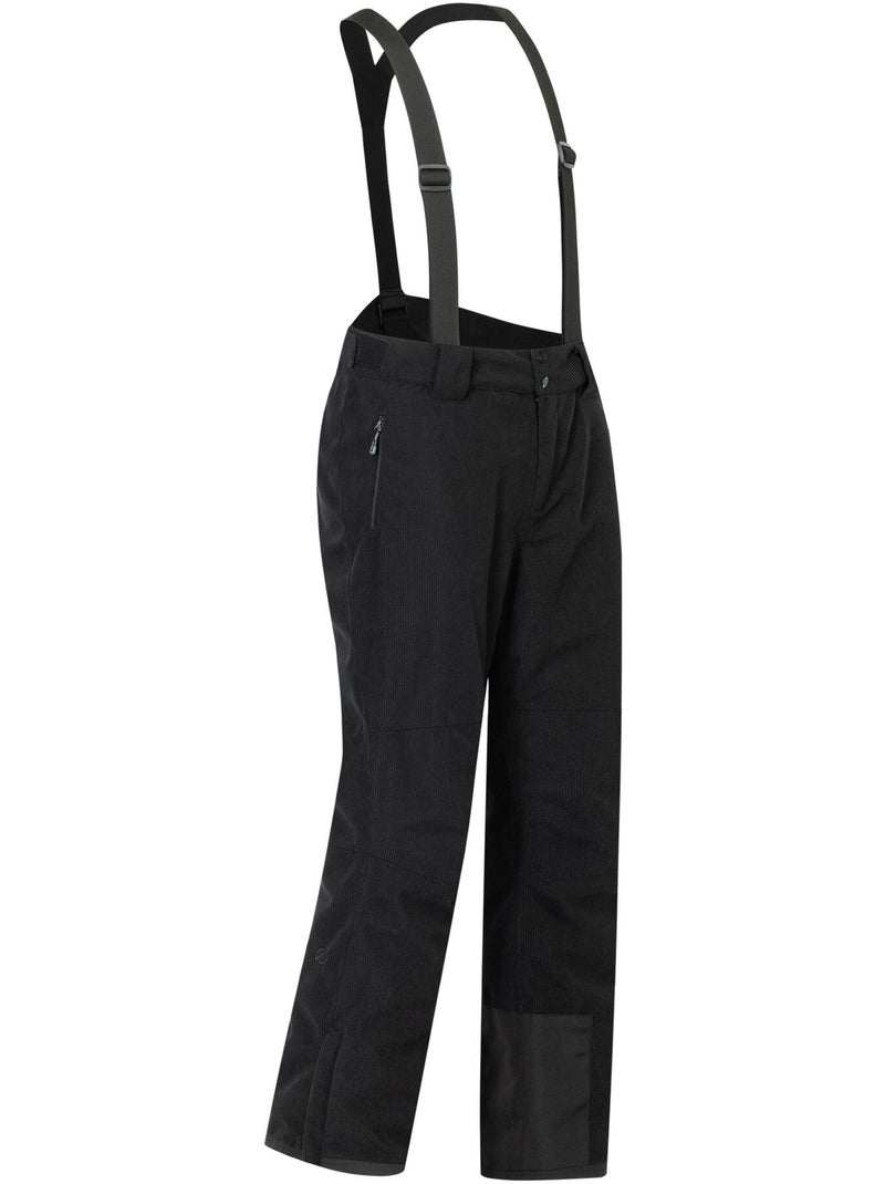 Pantalon de ski uni en velours côtelé à bretelles ajustables achieve - dare 2b Noir - Kiabi