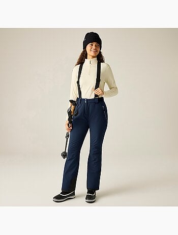 Pantalon de ski uni et extensible à taille et bretelles ajustables effused - dare 2b