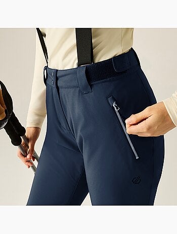 Pantalon de ski uni et extensible à taille et bretelles ajustables effused - dare 2b