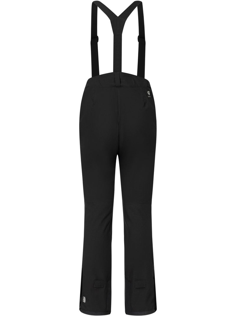Pantalon de ski uni et extensible à taille et bretelles ajustables effused - dare 2b Noir - Kiabi