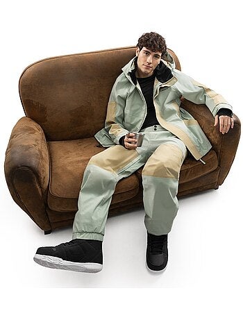 Pantalon de snowboard oversize homme homme p4 yama olive