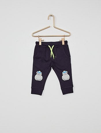 Pantalon de sport avec patchs 'hippopotames'